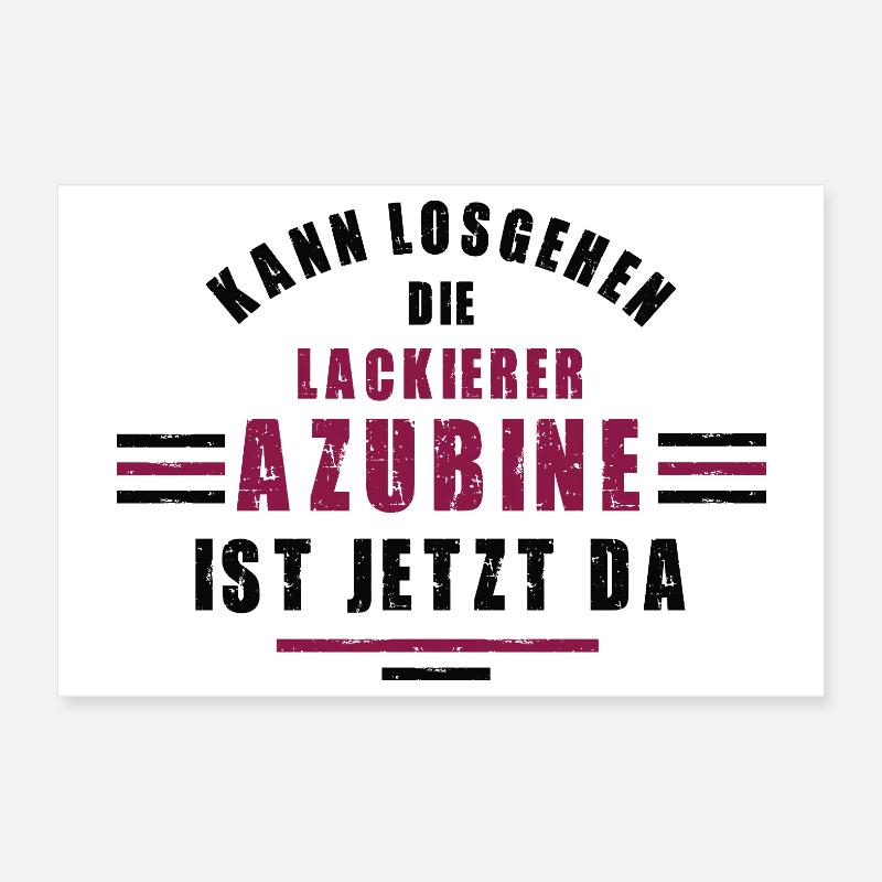 Trainee Painter Apprenticeship Training Painter Poster 12" x 8" (30x20 cm)