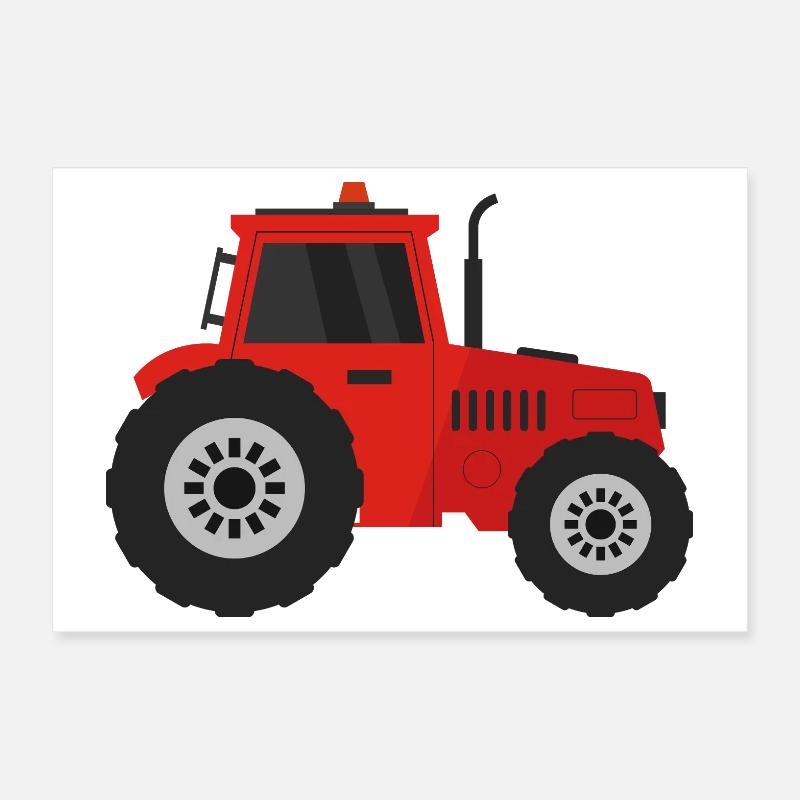 Traktor Poster 30x20 cm