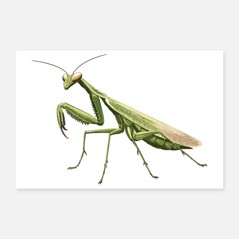 Praying mantises Praying mantis Poster 12" x 8" (30x20 cm)