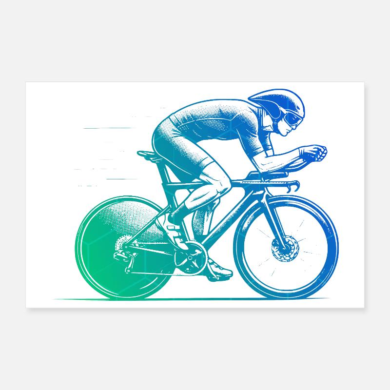 Super cadeau pour vélo de route Poster 30 x 20 cm