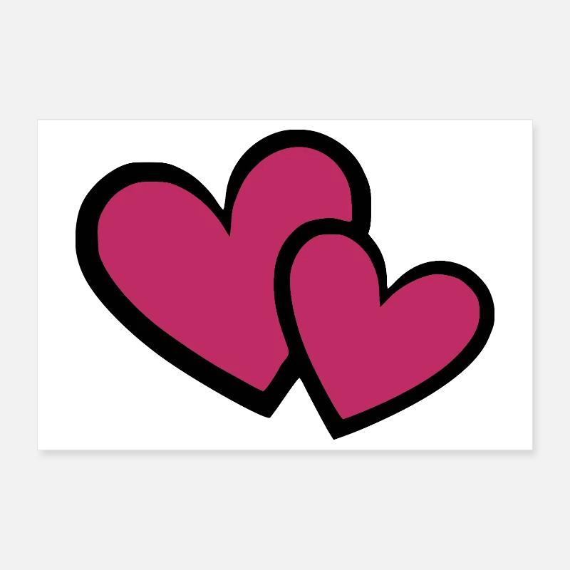 Valentinstag Herz Valentinstag Geschenk  Poster 30x20 cm