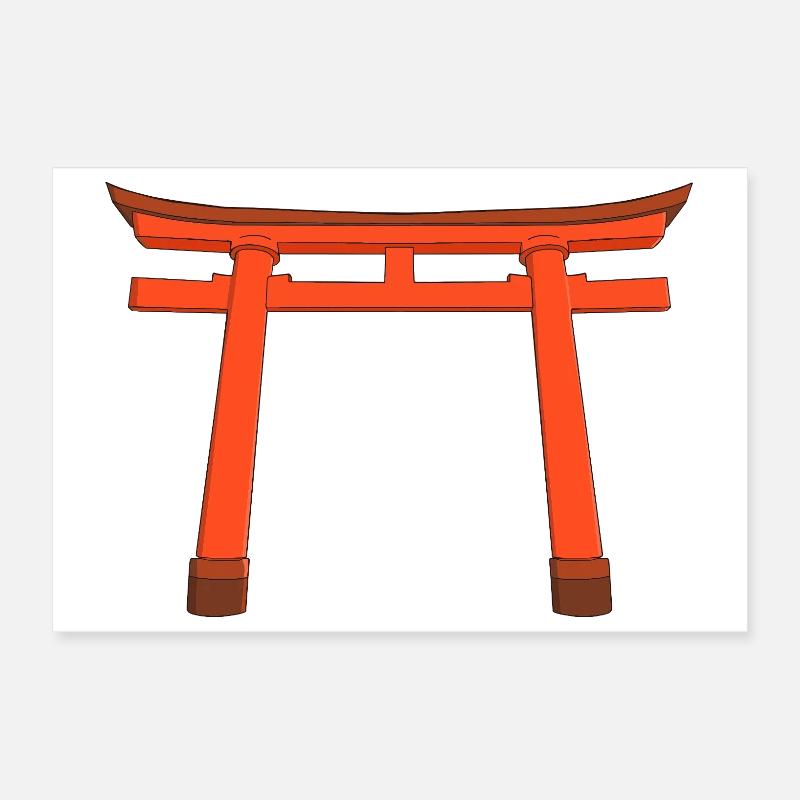 Porte Torii Vivid Poster 30 x 20 cm