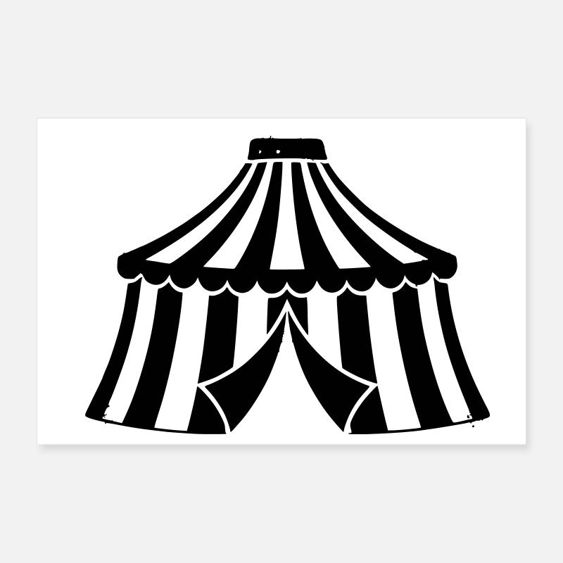 Zirkuszelt Manege Event Icon Poster 30x20 cm