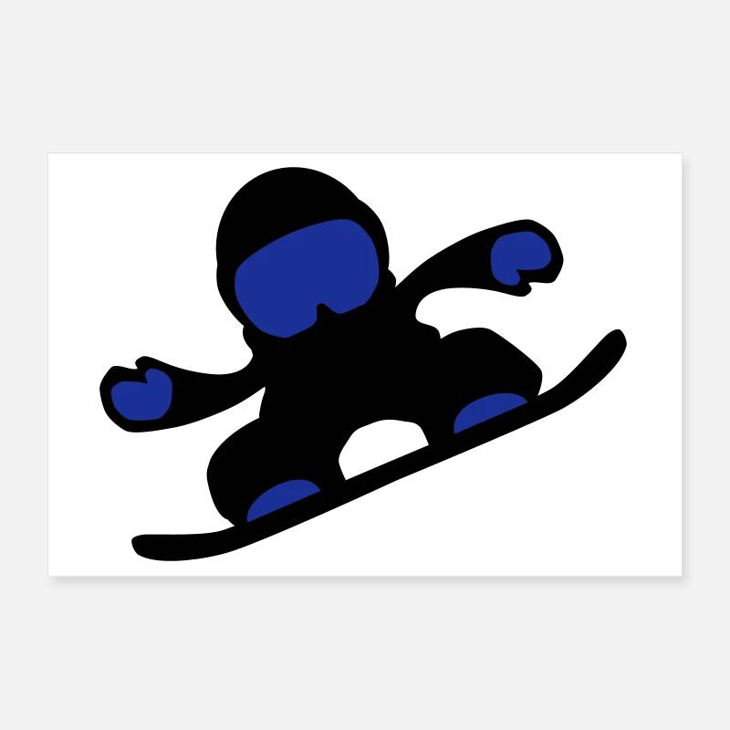 snowboarder Poster 12" x 8" (30x20 cm)
