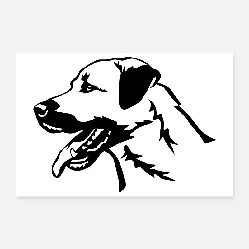 Tête de kangal Poster 30 x 20 cm