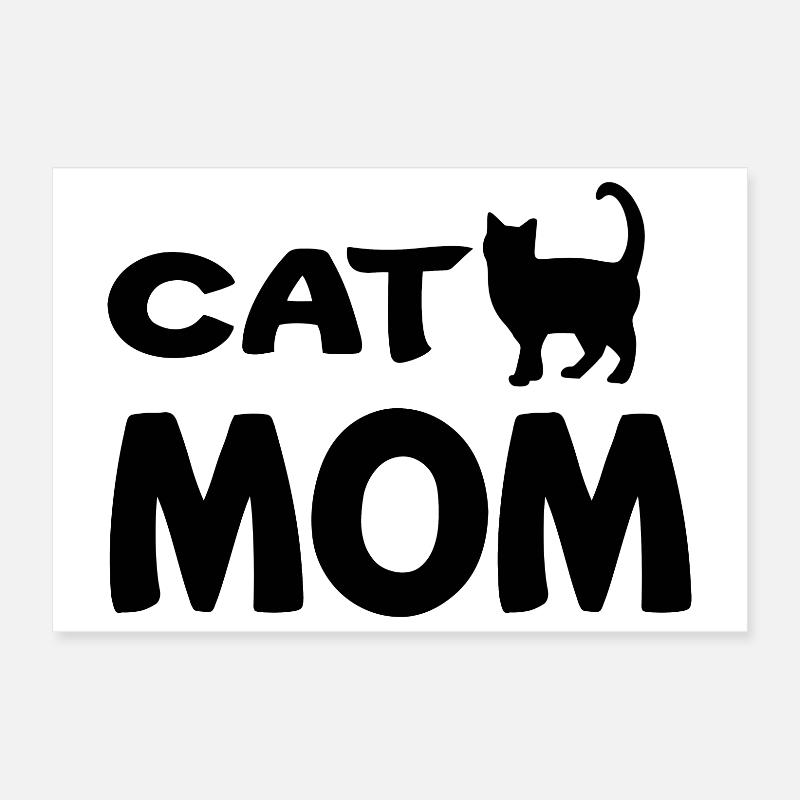 Cat Mom Poster 30 x 20 cm