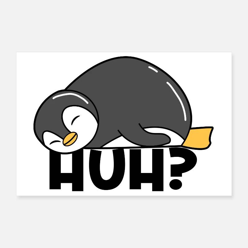 Süß Kalt Vogel Pinguin Spruch Tier Zoo Poster 30x20 cm