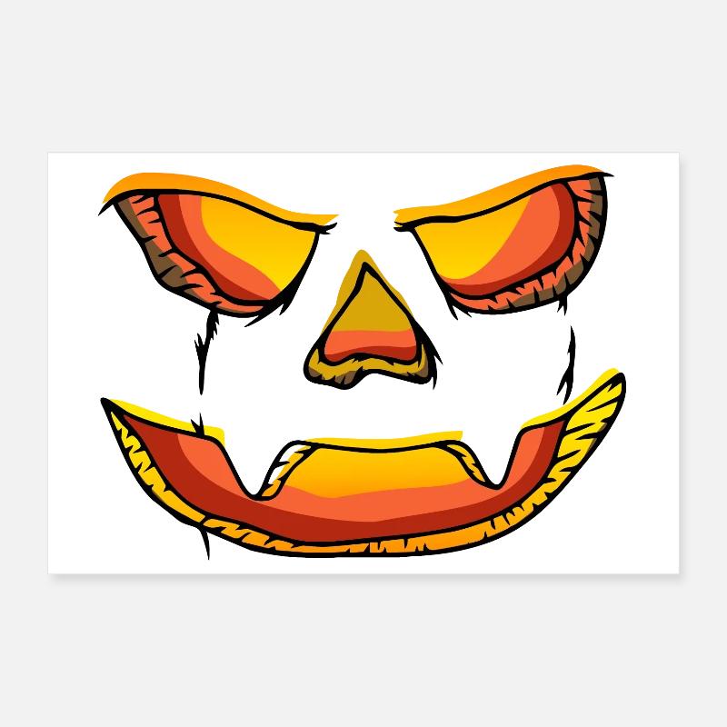 Jack-o’-lantern citrouille lanterne Halloween Poster 30 x 20 cm