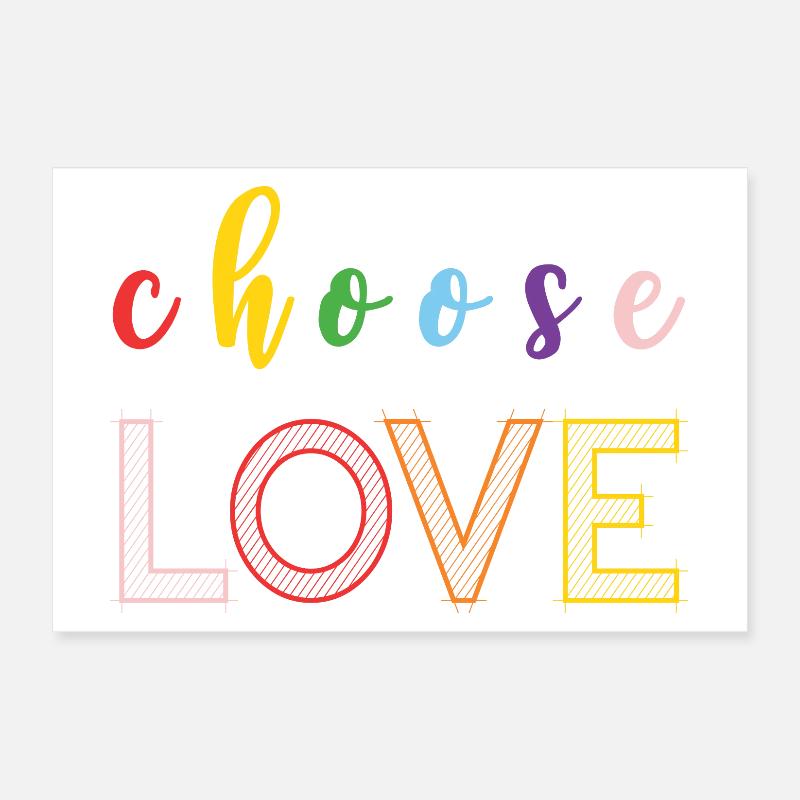 Pride Month - Liebe Poster 30x20 cm