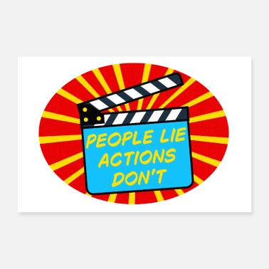 Persone e azioni Poster 30x20 cm