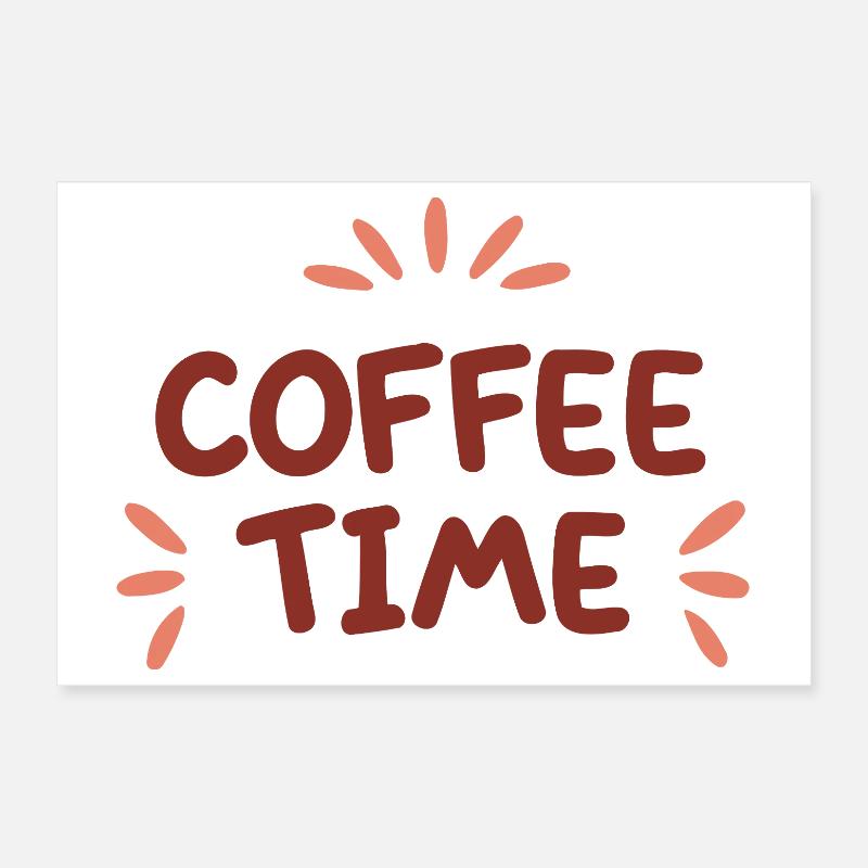 Coffee Time Colors Coffee Poster 12" x 8" (30x20 cm)
