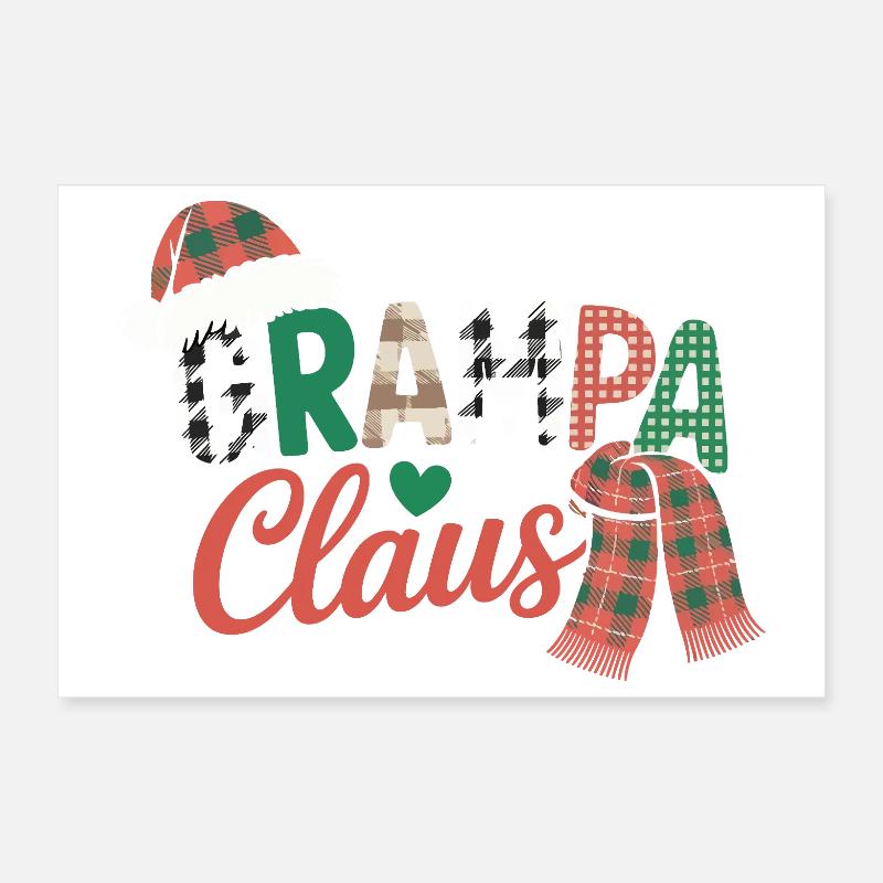 Papy Noël Poster 30 x 20 cm