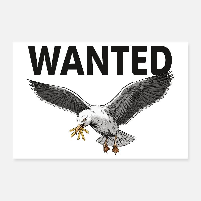 Gesuchte Pommes-möwe Poster 30x20 cm