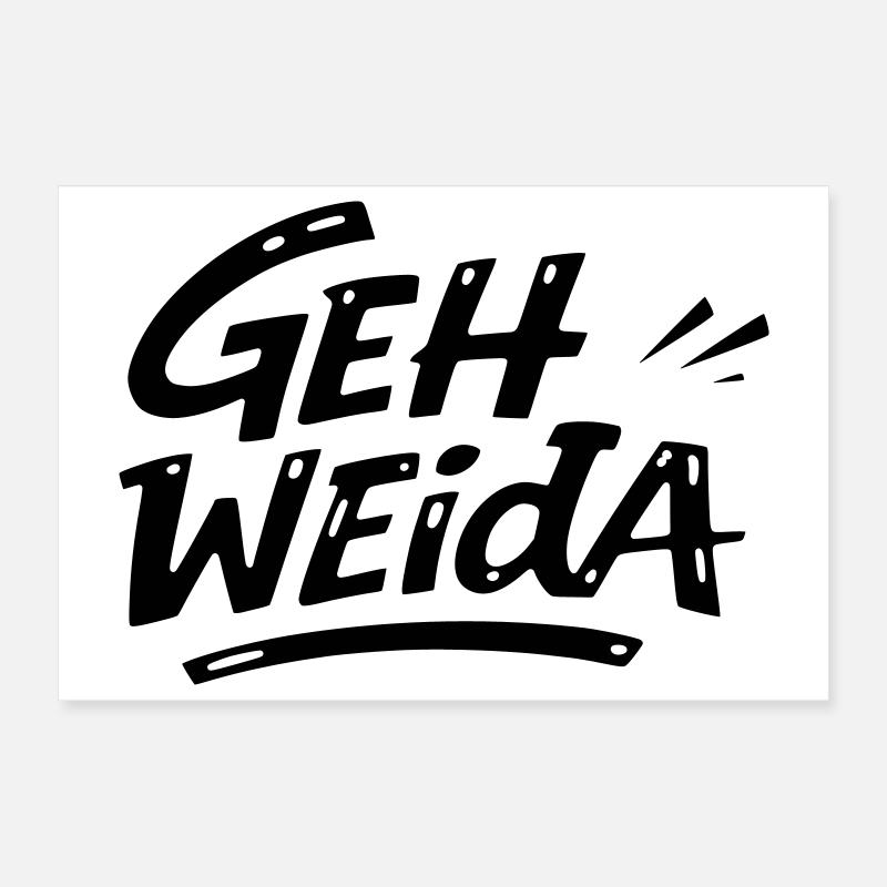 Geh weida Poster 30x20 cm