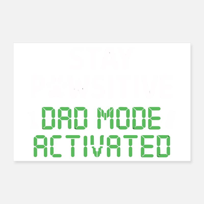Reste pauvre Mode Papa activé Plus drôle Poster 30 x 20 cm