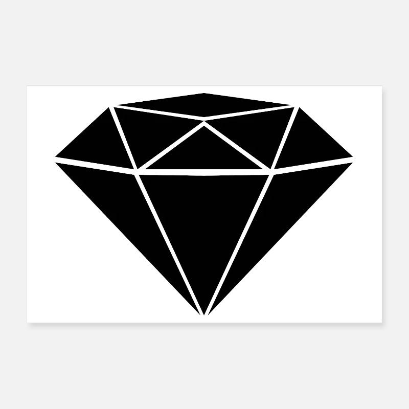 diamond Poster 12" x 8" (30x20 cm)