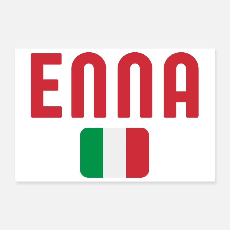 Drapeau italien d’Enna Poster 30 x 20 cm