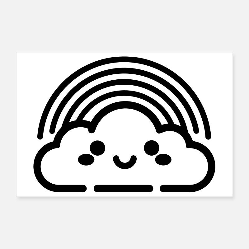 rainbow Poster 12" x 8" (30x20 cm)