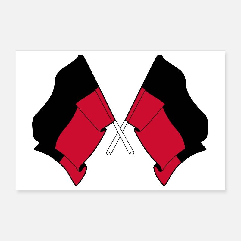 Drapeaux croisés de Nimègue Poster 30 x 20 cm