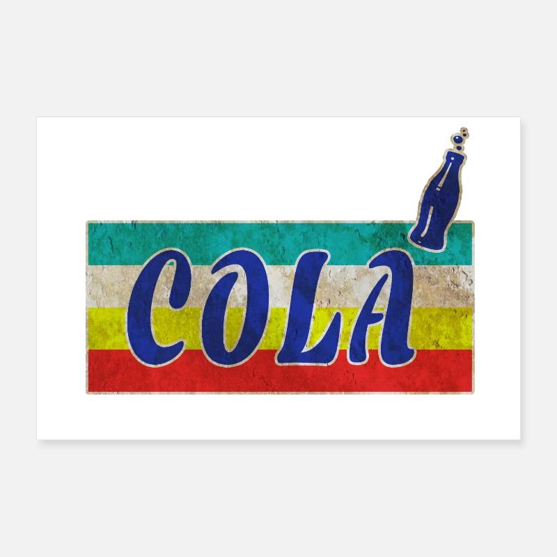 Cola Vintage / Gift Retro Drinks Lemonade Poster 12" x 8" (30x20 cm)