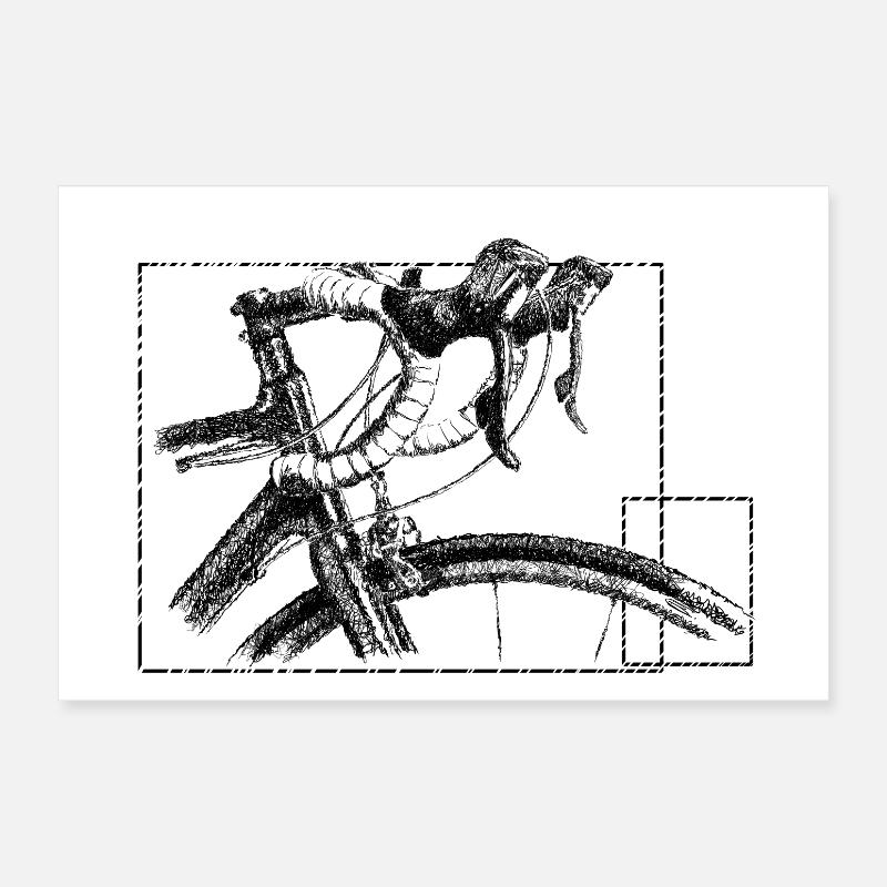 Racing bicycle Poster 12" x 8" (30x20 cm)