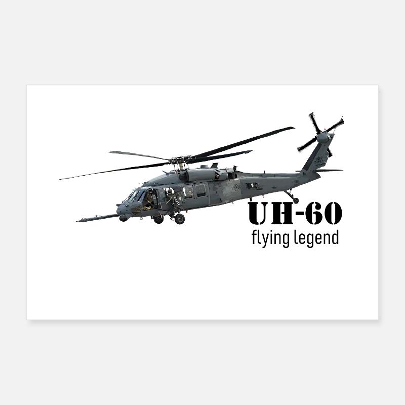 Helikopter Poster 30 x 20 cm