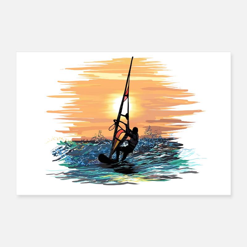 Windsurfing Poster 30x20 cm