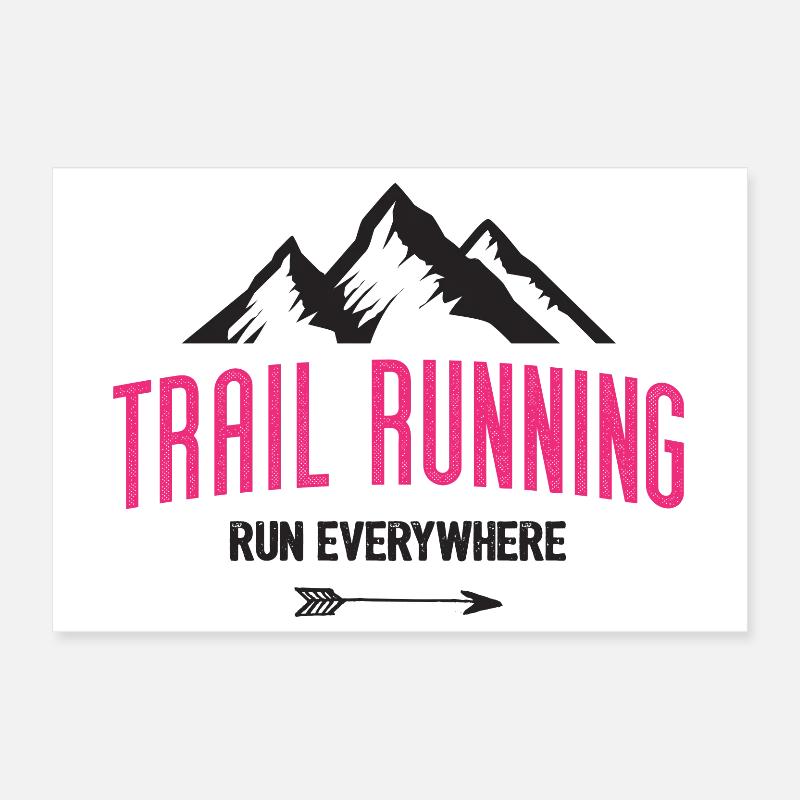 Trail Running – Courez partout Poster 30 x 20 cm