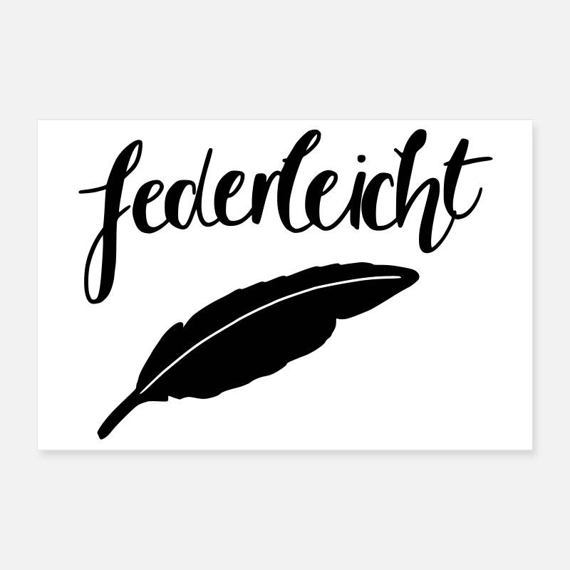 federleicht Poster 30x20 cm
