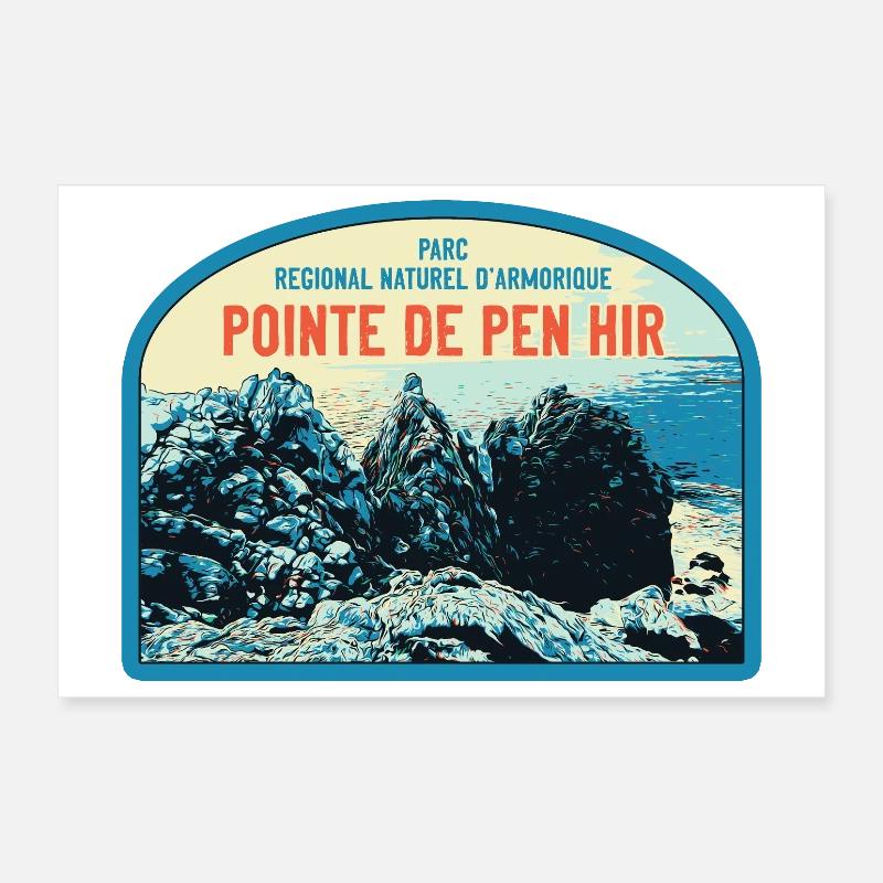 Regionalpark Armorica, Pointe de Pen Hir Poster 30x20 cm