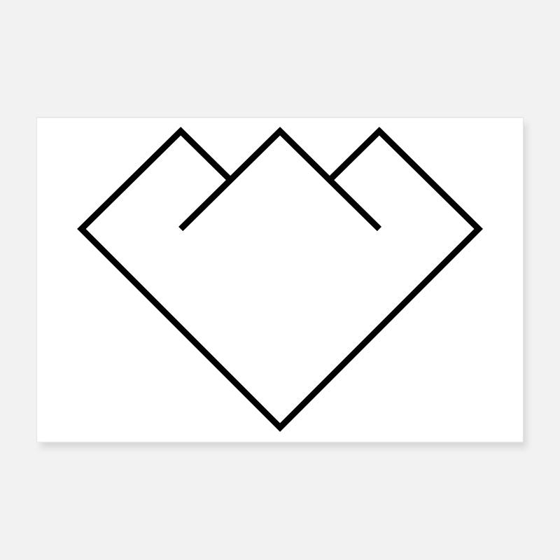 Berg Poster 30x20 cm