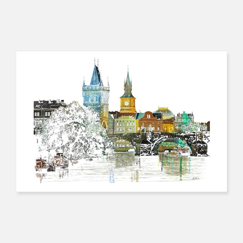 Prague Poster 30 x 20 cm