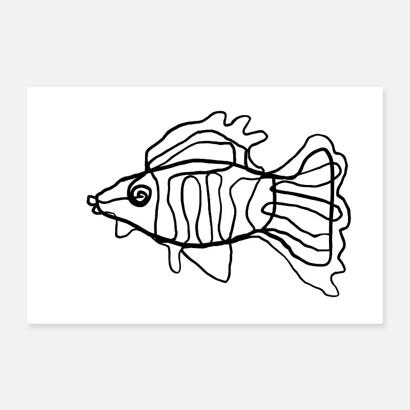 Fisch Poster 30x20 cm
