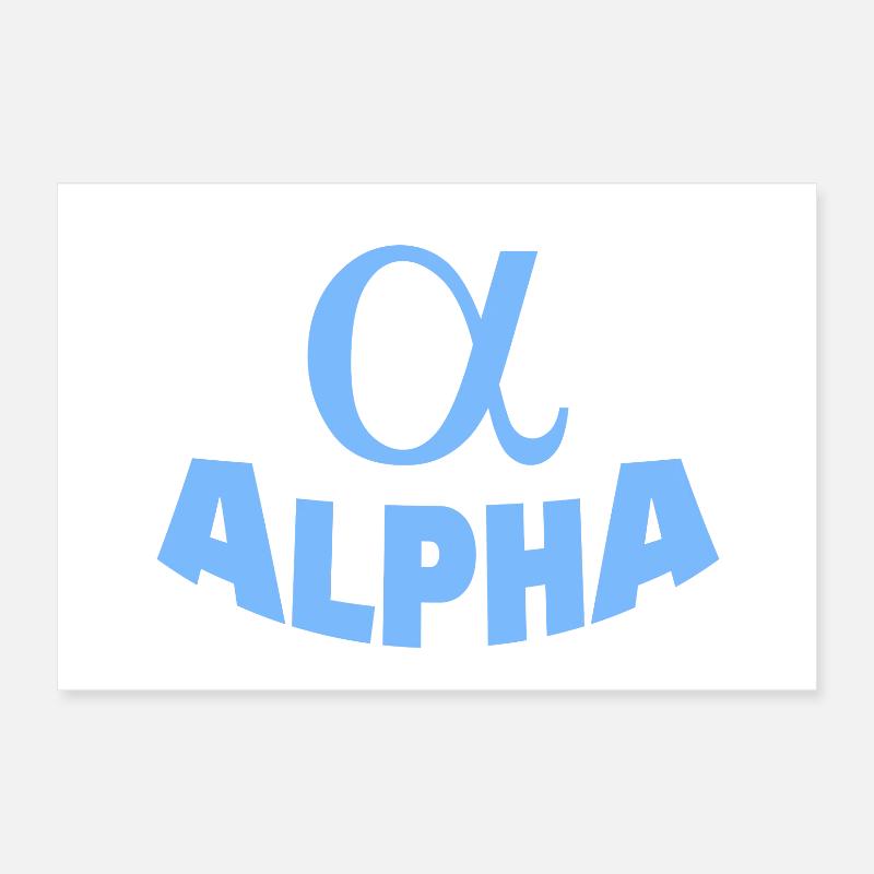 ALPHA Poster 30 x 20 cm