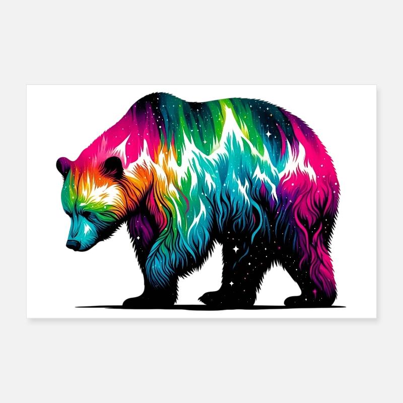 Bear Poster 12" x 8" (30x20 cm)