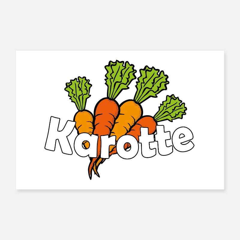 Gulerod Poster 30x20 cm