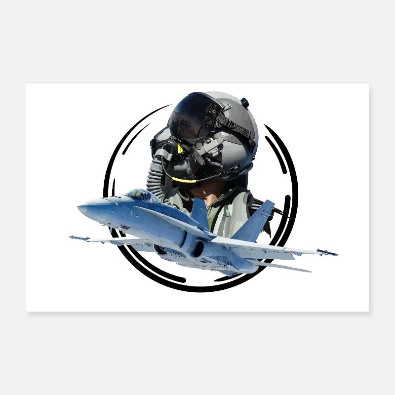 pilot Poster 12" x 8" (30x20 cm)