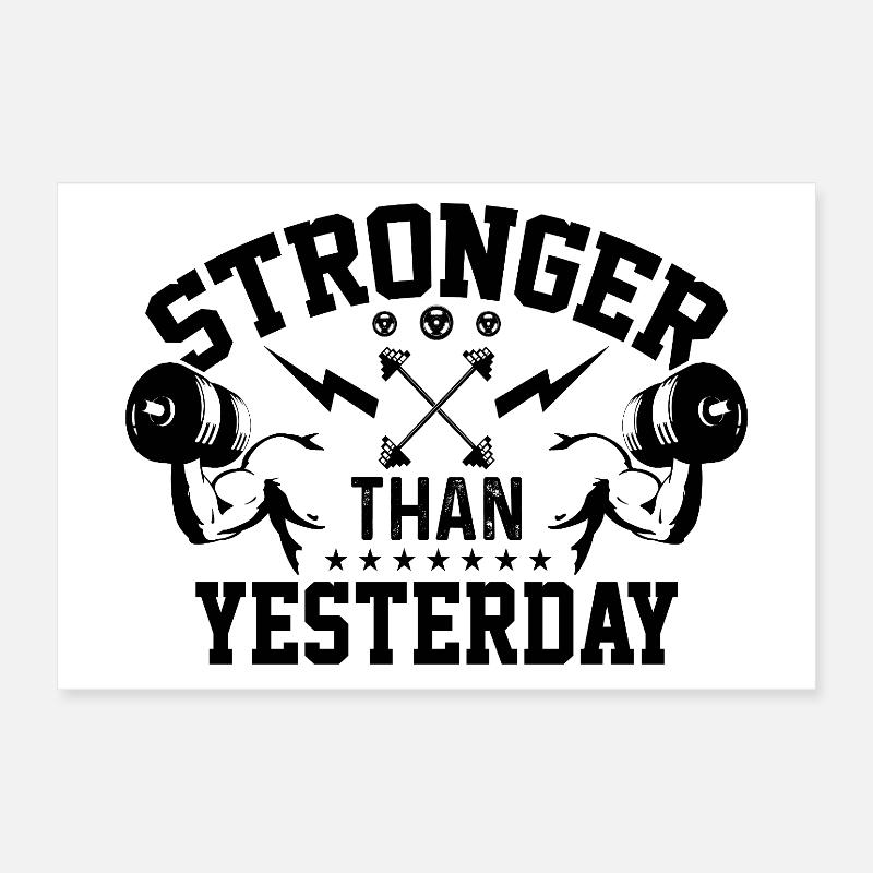 Stronger Than Yesterday Poster 12" x 8" (30x20 cm)