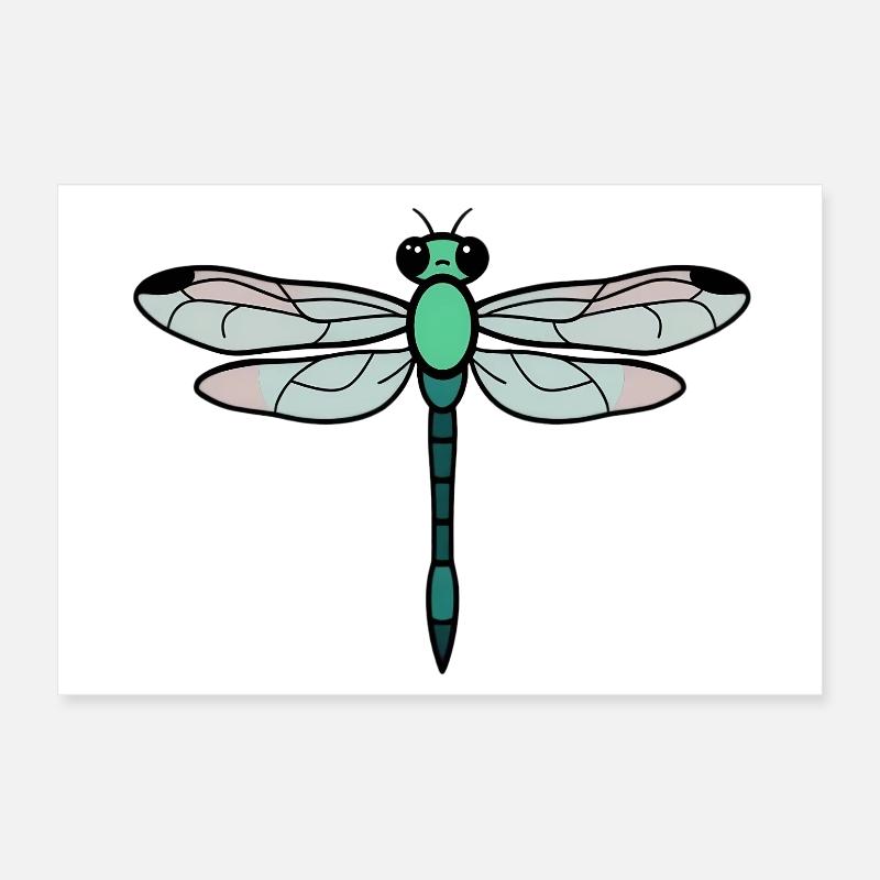 Libelle Poster 30x20 cm