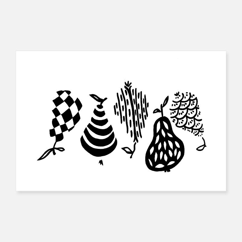 Birne Poster 30x20 cm