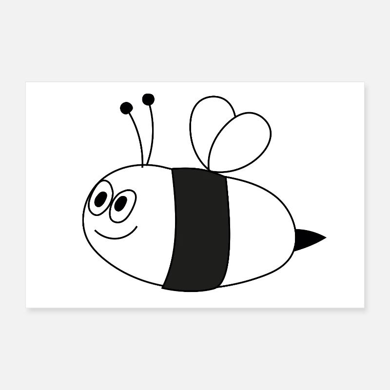 Biene Poster 30x20 cm