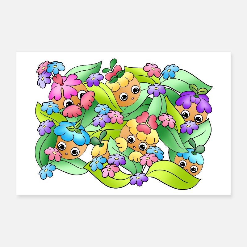 Boutons de rêve | Été | Feuillage | Nature Poster 30 x 20 cm