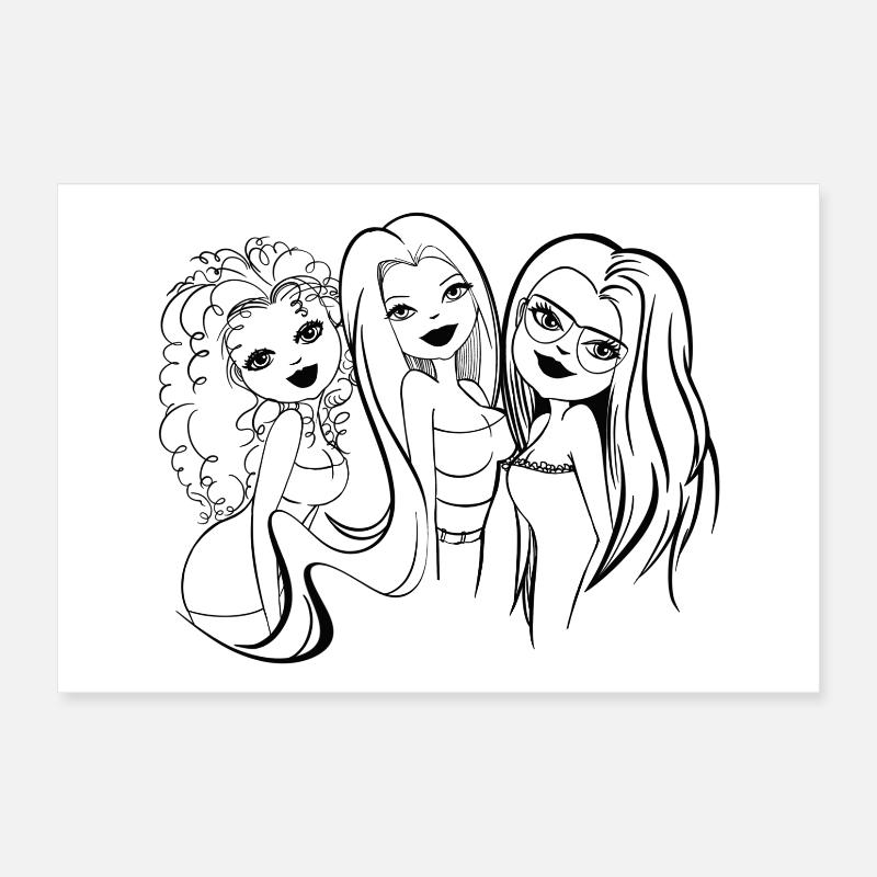 Autoritaire et girly Poster 30 x 20 cm