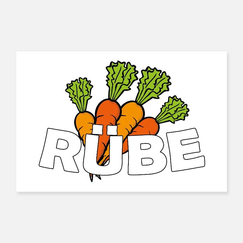 Turnip Poster 12" x 8" (30x20 cm)