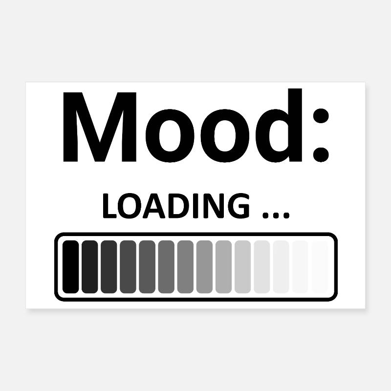 Mood Loading Barre de chargement au design élégant Poster 30 x 20 cm