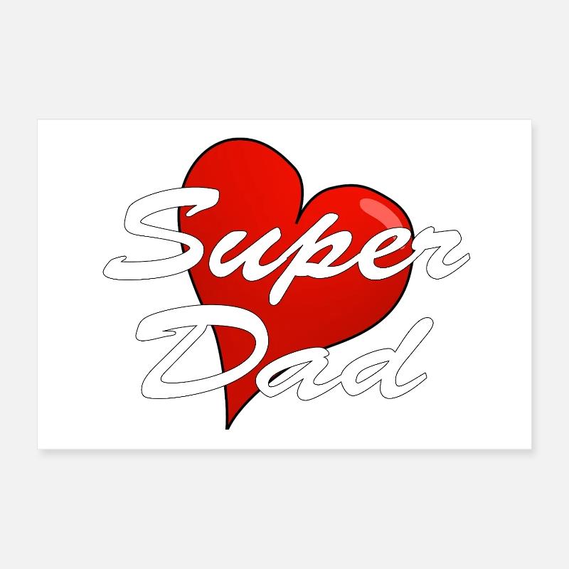 Super papa Poster 30 x 20 cm