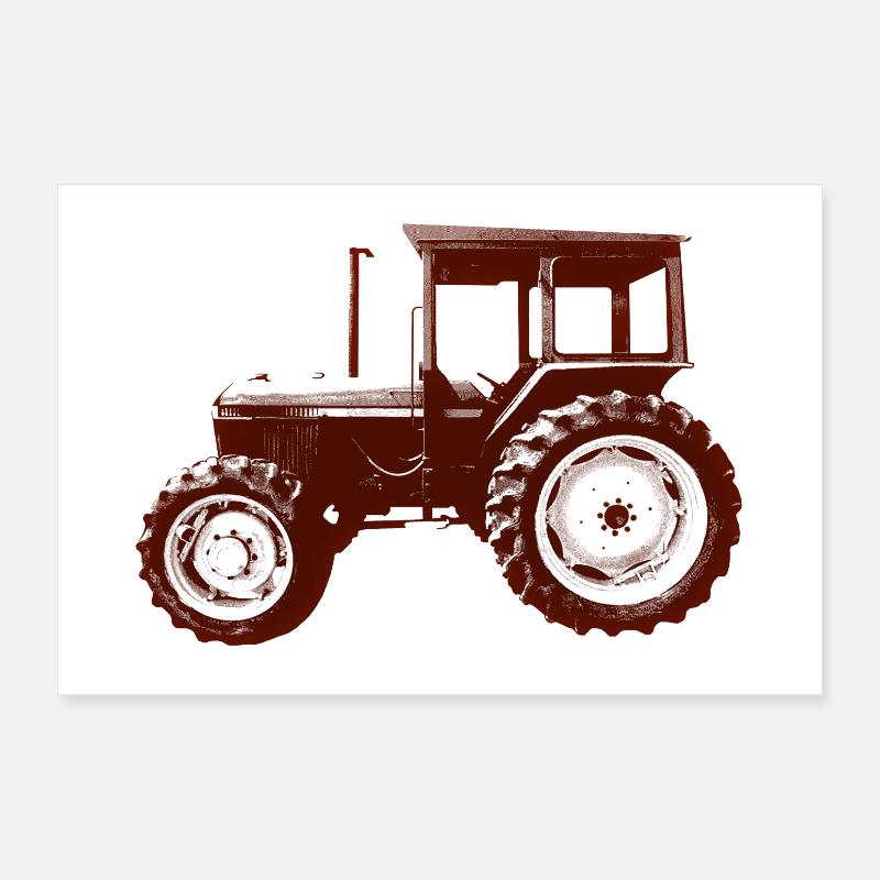 Traktor Bauer Poster 30x20 cm