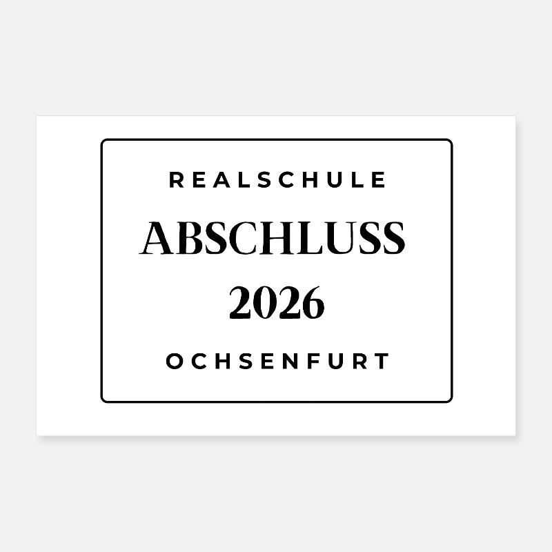 Abschluss 2026 Poster 30x20 cm