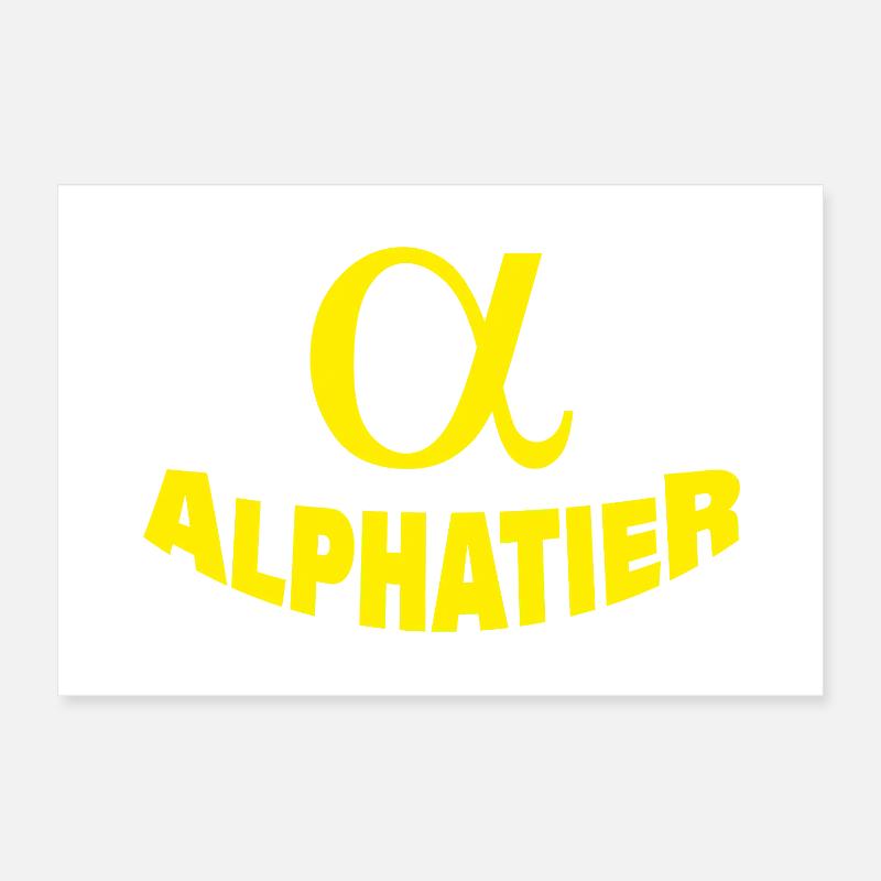 ALPHATIER Poster 30x20 cm