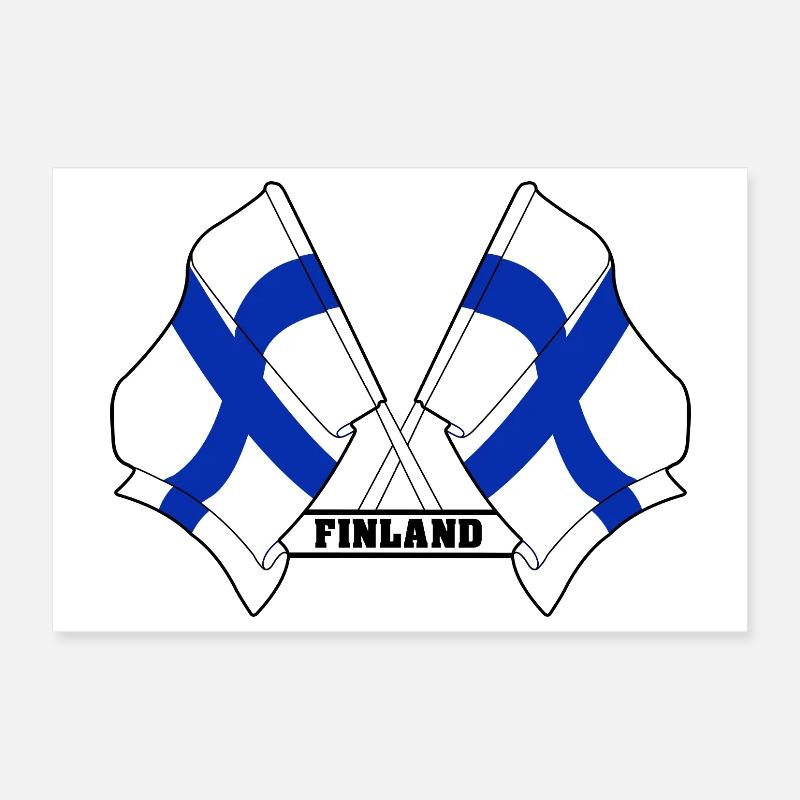Finlande Poster 30 x 20 cm